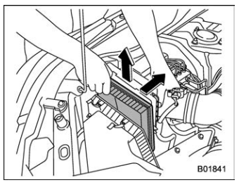 Subaru Forester. Air cleaner element