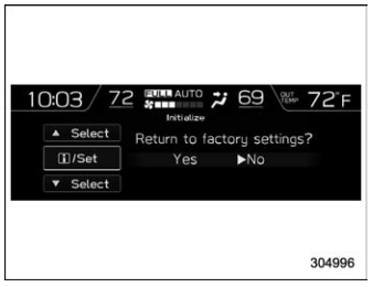 Subaru Forester. Initialize