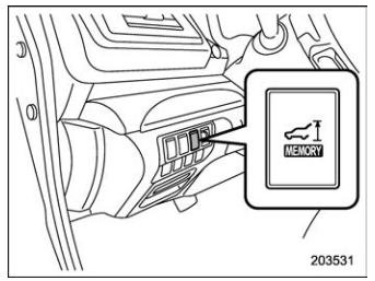 Кнопка memory height subaru